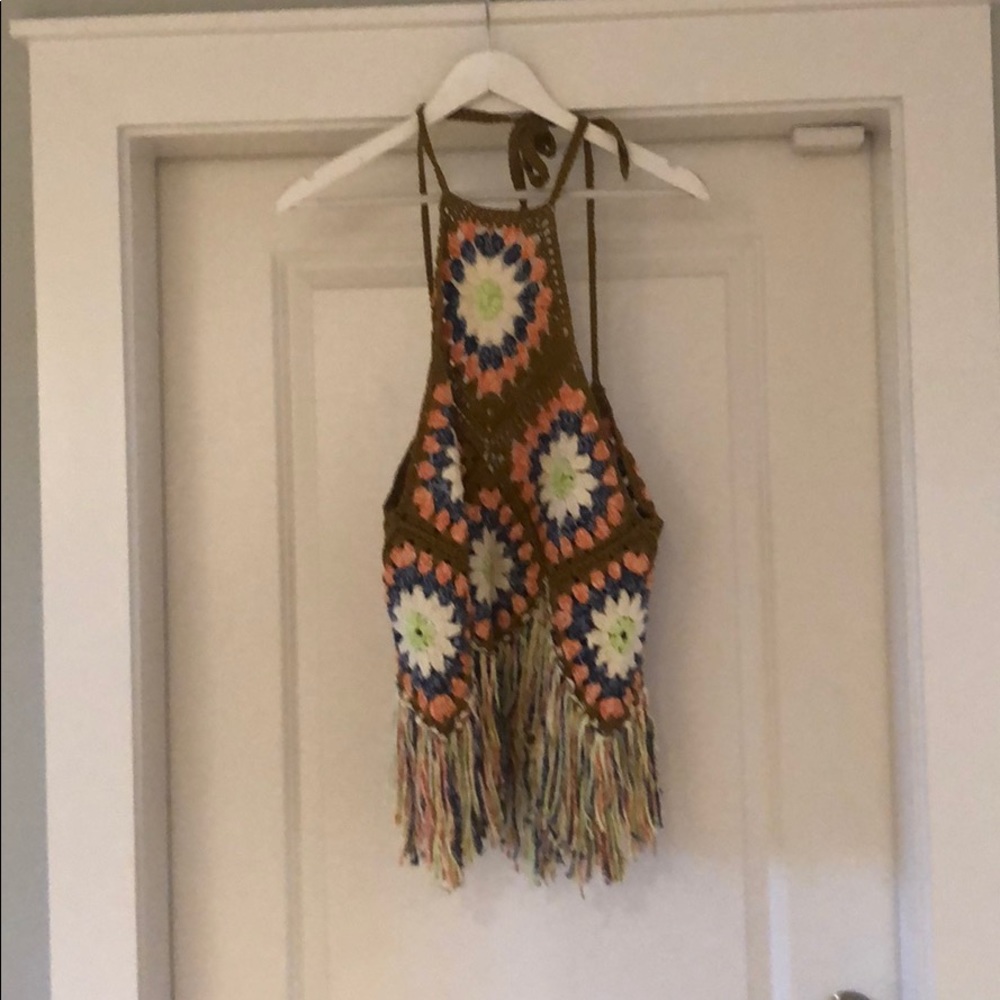 Crochet halter